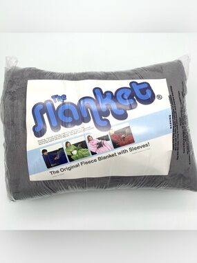 The Slanket Fleece Blanket with Sleeves Gray Super Soft